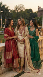 Doree Designer Suits Ivory